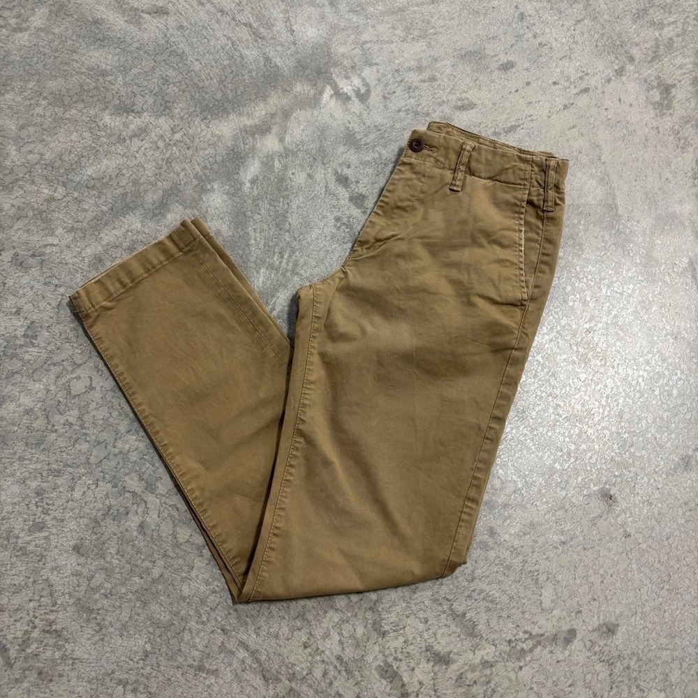 American Eagle Flex Straight Leg Tan Chino Pants 28x34 Casual